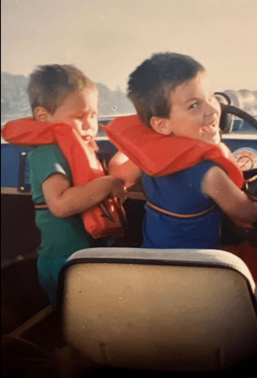 Young Mark on the water — the beginning